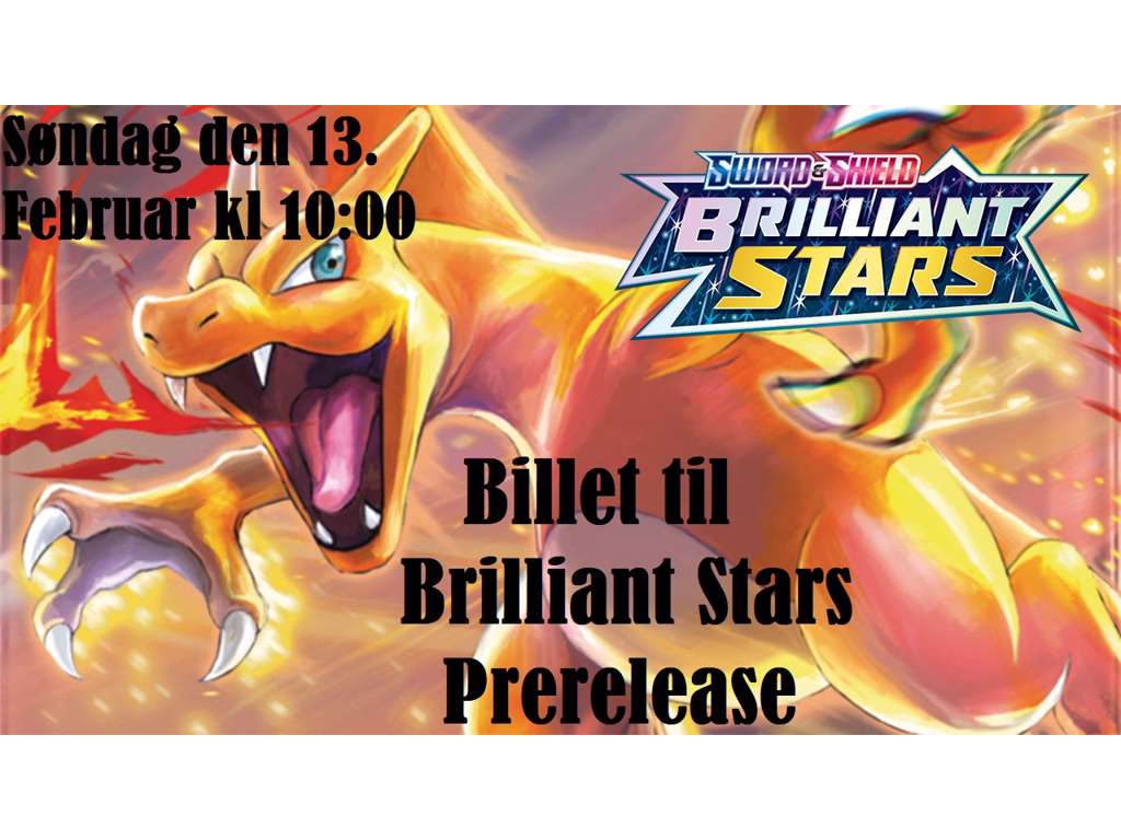 Billet til Pokémon Brilliant Stars Prerelease søndag den 13. februar kl 10:00 i Glostrup