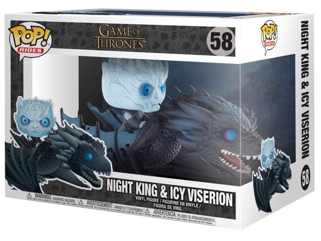 Game of Thrones POP! Rides vinyl figur af Night King & Viserion på 15 cm