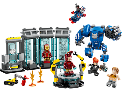 Iron Mans laboratorium: Dragtgalleriet - 76315 - LEGO Super Heroes Marvel