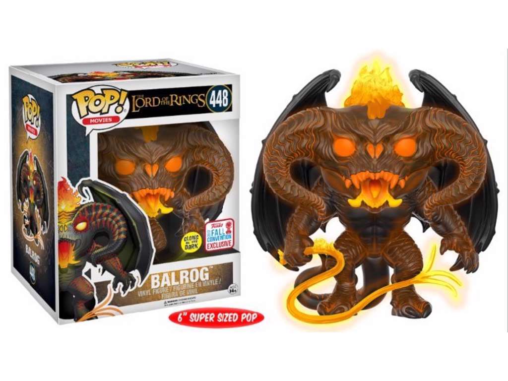 Lord of the Rings Super Sized POP! vinyl figur af Balrog 2017 Fall Convention Exclusive på 15 cm