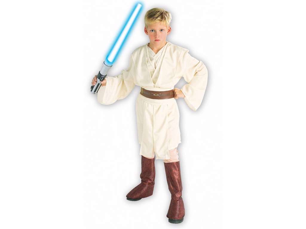 Obi-Wan Kenobi kostume (uden lyssværd) fra Star Wars 3-4 år