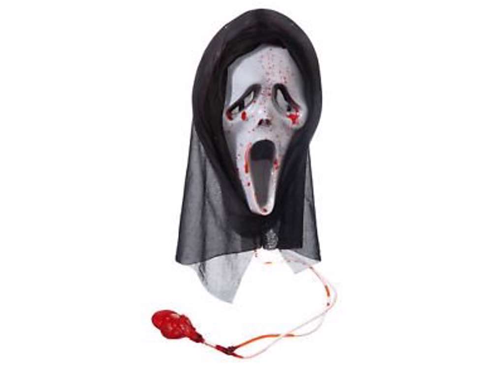 Scream maske med blod