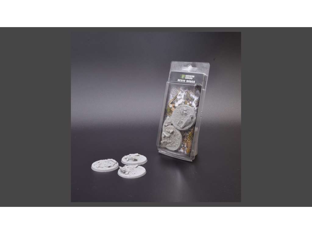 Resin baser round 50mm 3 stk