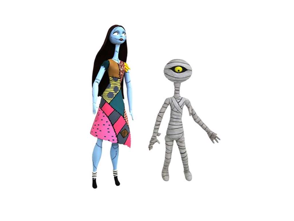 Nightmare before Christmas Select action figurer af Sally / Mummy Boy / Hanging Tree på 18 cm
