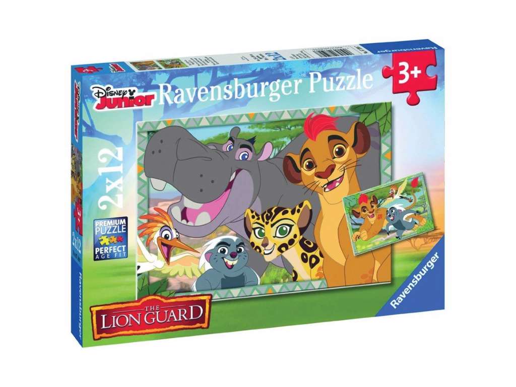 Løvernes Garde puslespil med 2x12 brikker fra Ravensburger