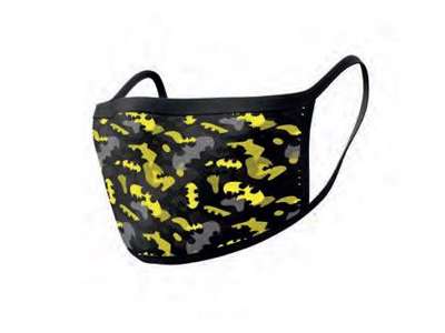 Batman ansigtsmaske 2-pak Camo Yellow (Mundbind)