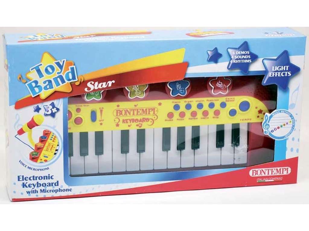 Lille Elektronisk Keyboard med mikrofon fra Bontempi