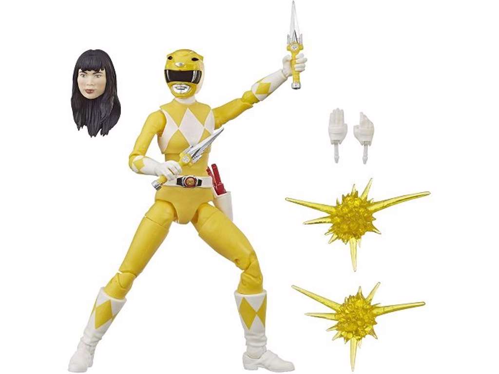 Power Rangers Action figur af Yellow Ranger - 15 cm