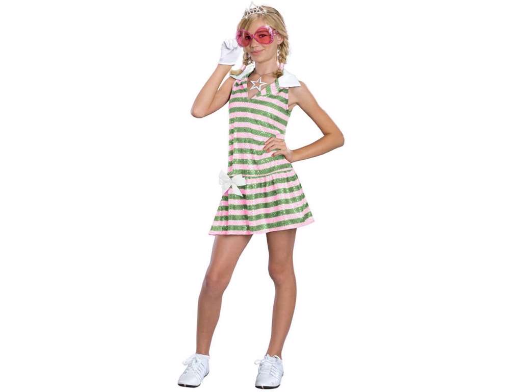 High School Musical Sharpay Golf Dress kostume str 5 - 7 år fra Rubies