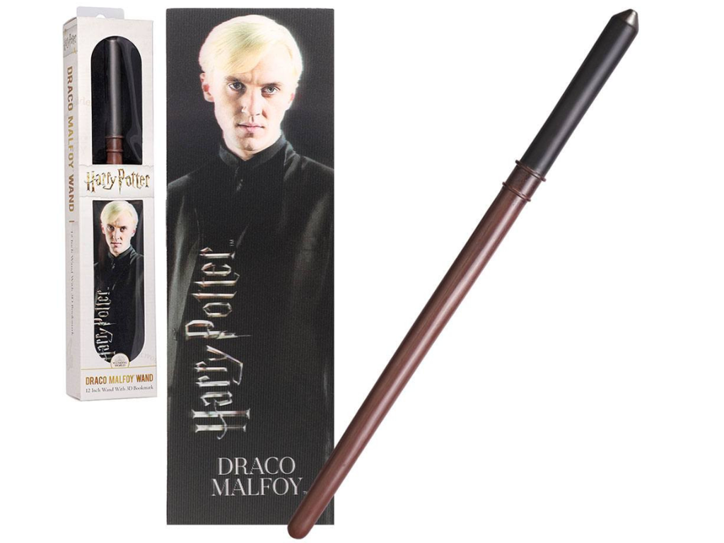 Draco Malfoys tryllestav i PVC med 3D-bogmærke