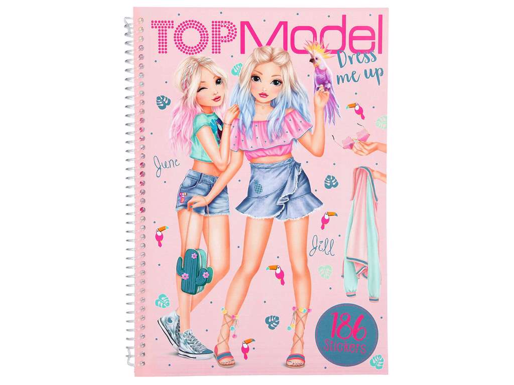 Top Model Dress Me Up Tropical - klistermærkebog