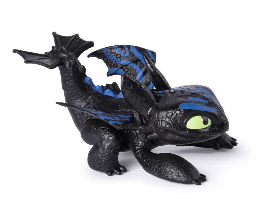 Sådan træner du din drage mini figur – Tandløs der kigger op