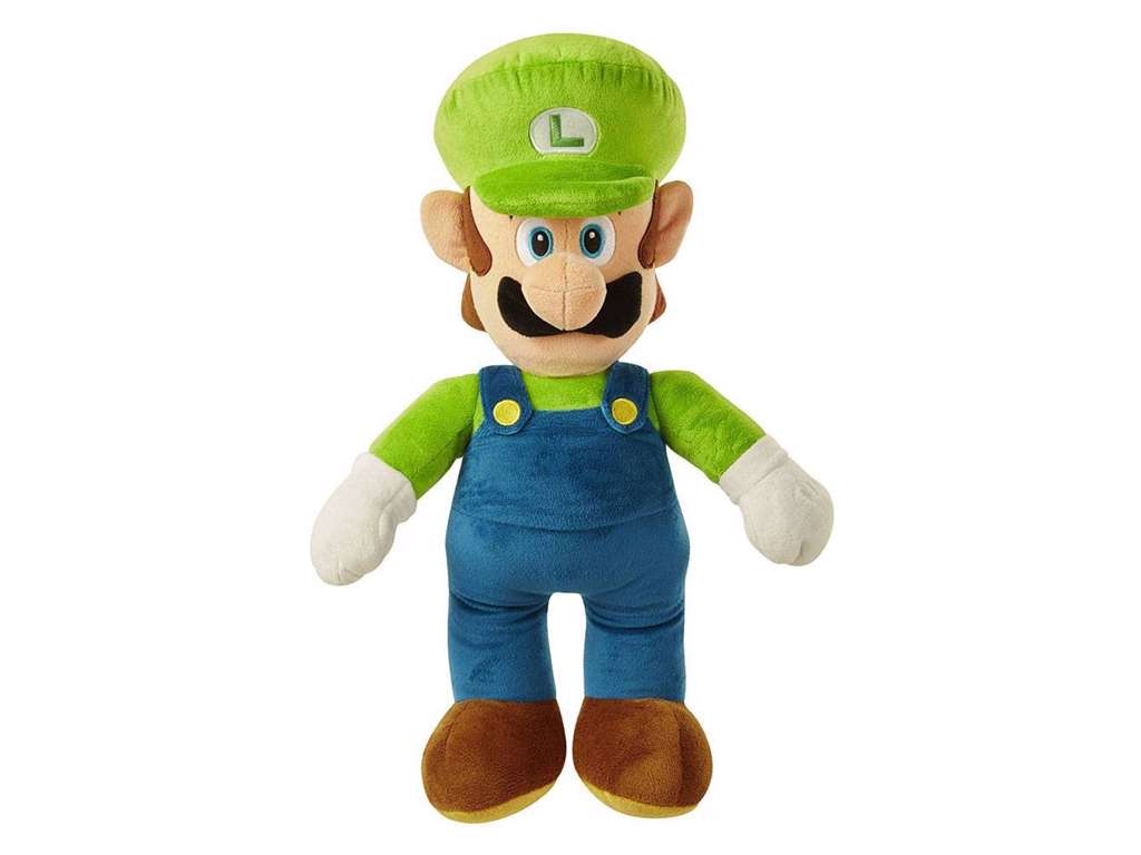 World of Nintendo Jumbo bamse af Luigi på 50 cm