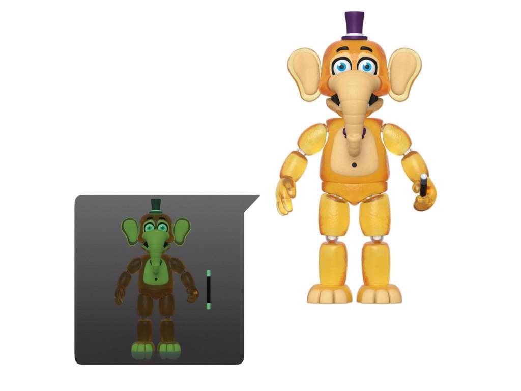 Five Nights at Freddy's Pizza Simulator action figur af Orville Elephant (Translucent) på 13 cm