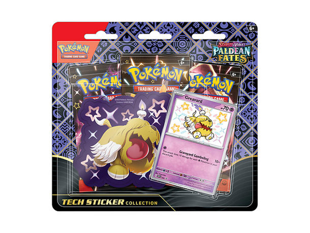Tech Sticker Collection - Greavard - Paldean Fates - Pokemon kort