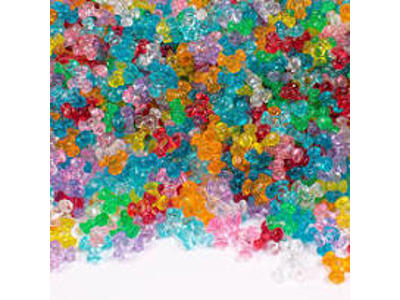 Transparente propelperler i bøtte - 2200 perler