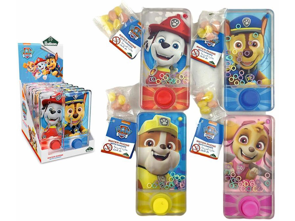 1 stk. Paw Patrol vandspil - Med 4 små vingummier (5 gram)