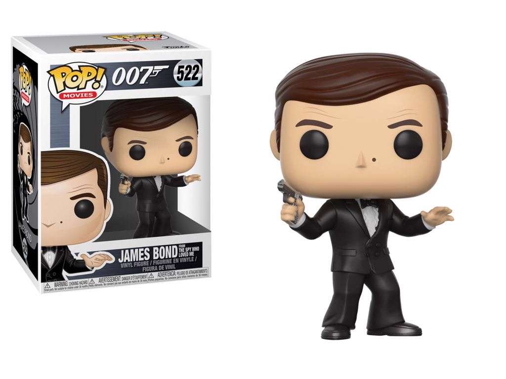 James Bond POP! vinyl figur af Roger Moore på 9 cm