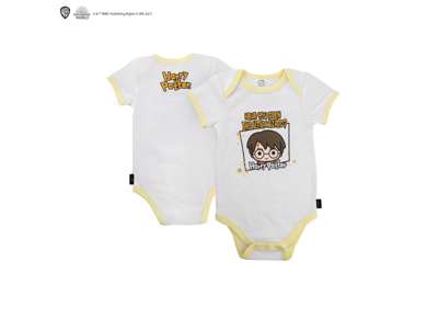 Sæt med Hogwarts bodysuit & savlesmæk  -  kortærmet 12-18 måneder - Cinereplicas