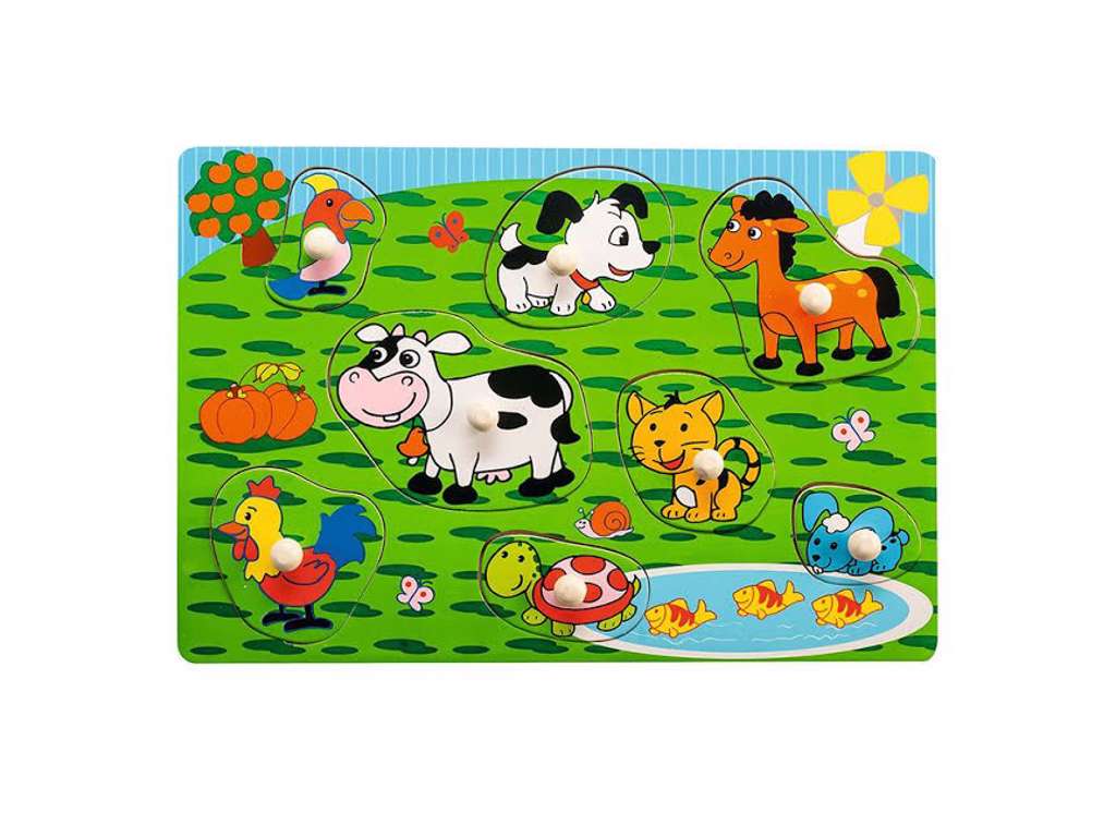 Knop træpuslespil på 30 x 21 cm fra Vini game