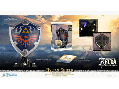 The Legend of Zelda Breath of the Wild PVC Statue Hylian Shield Collector's Edition 29 cm