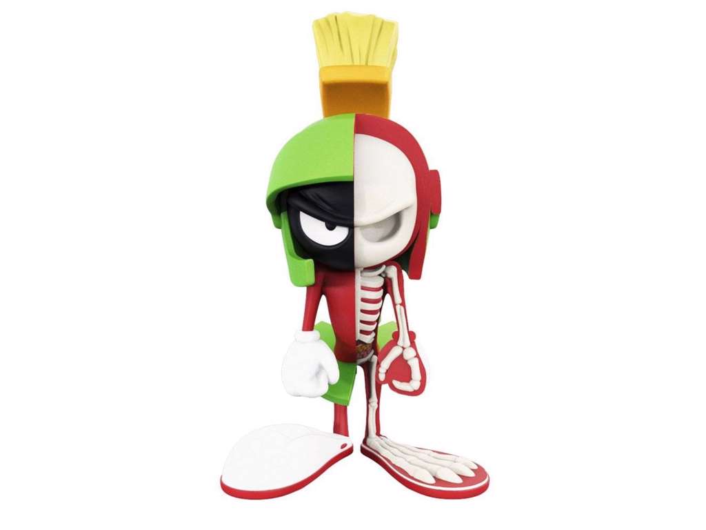 Looney Tunes XXRAY figur af Marvin the Martian på 10 cm