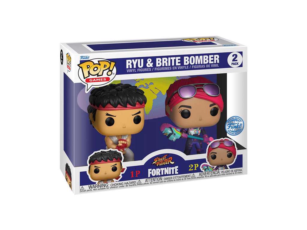 Fortnite POP! Games Vinyl Figures 2-Pack Ryu & Brite Bomber 5 cm