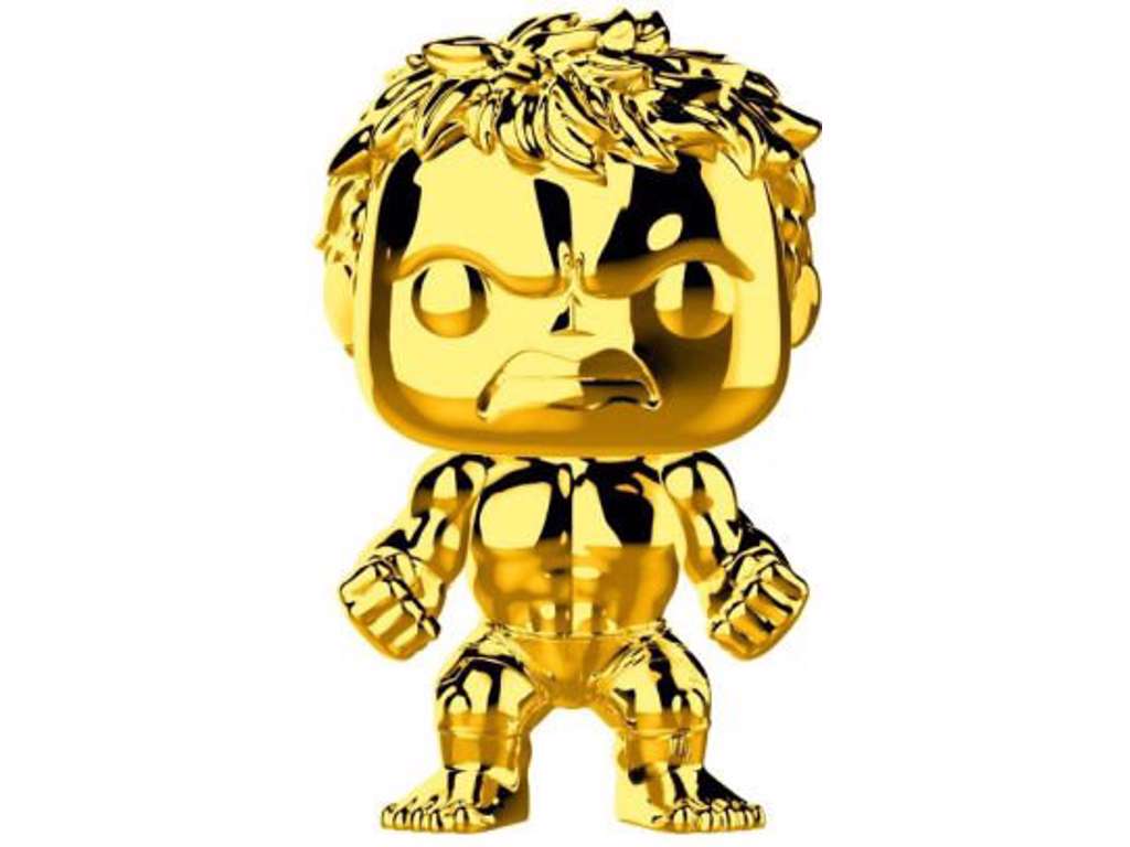 Marvel POP! vinyl bobble-head af HULK – MCU 10th aniversary Chrome – på 9 cm