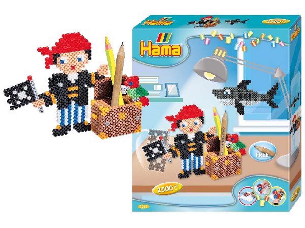 Hama midi gaveæske pirat leg - 3251