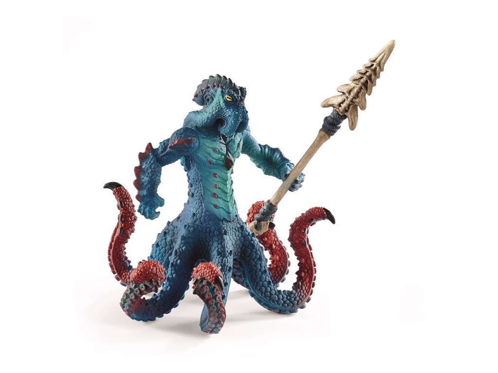 Blækspruttemonster med våben fra Schleich