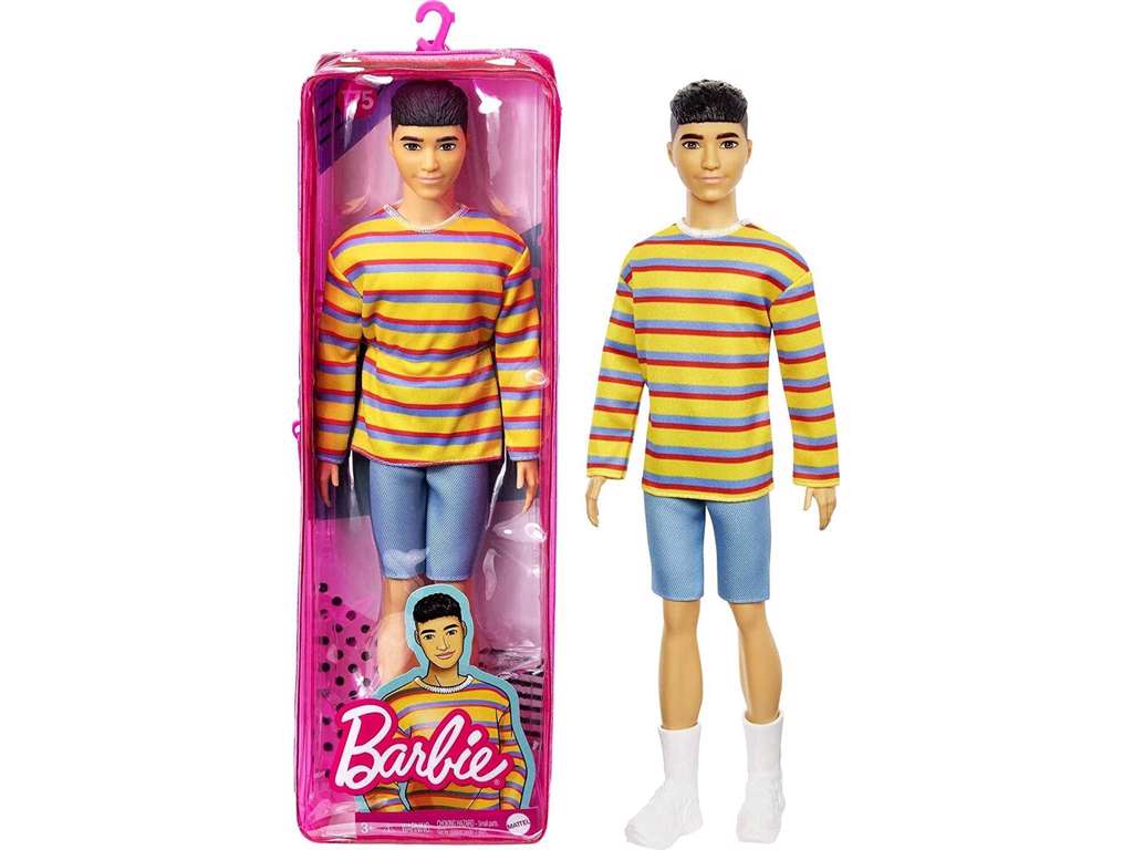 Ken dukke med stor sweater fra Barbie Fashionistas