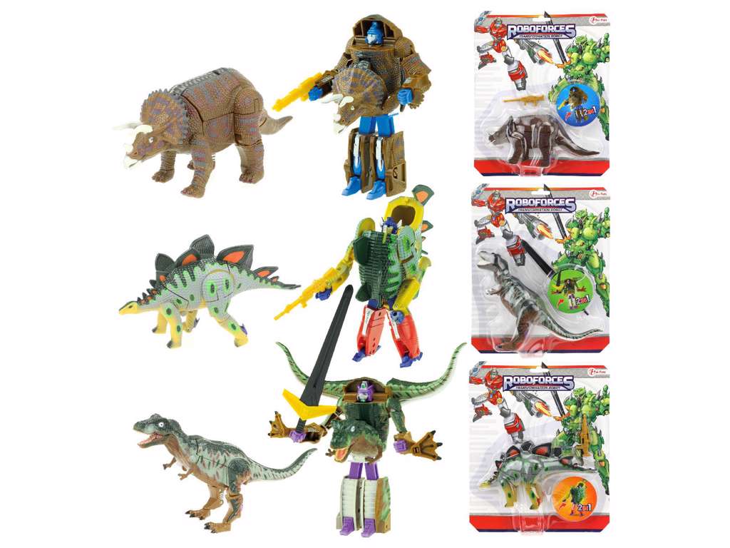 Roboforce transformerende dinosaur på 17 cm