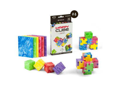 Happy Cube Expert - 6 Colour Pack (Nordic) - brætspil fra Smart Games