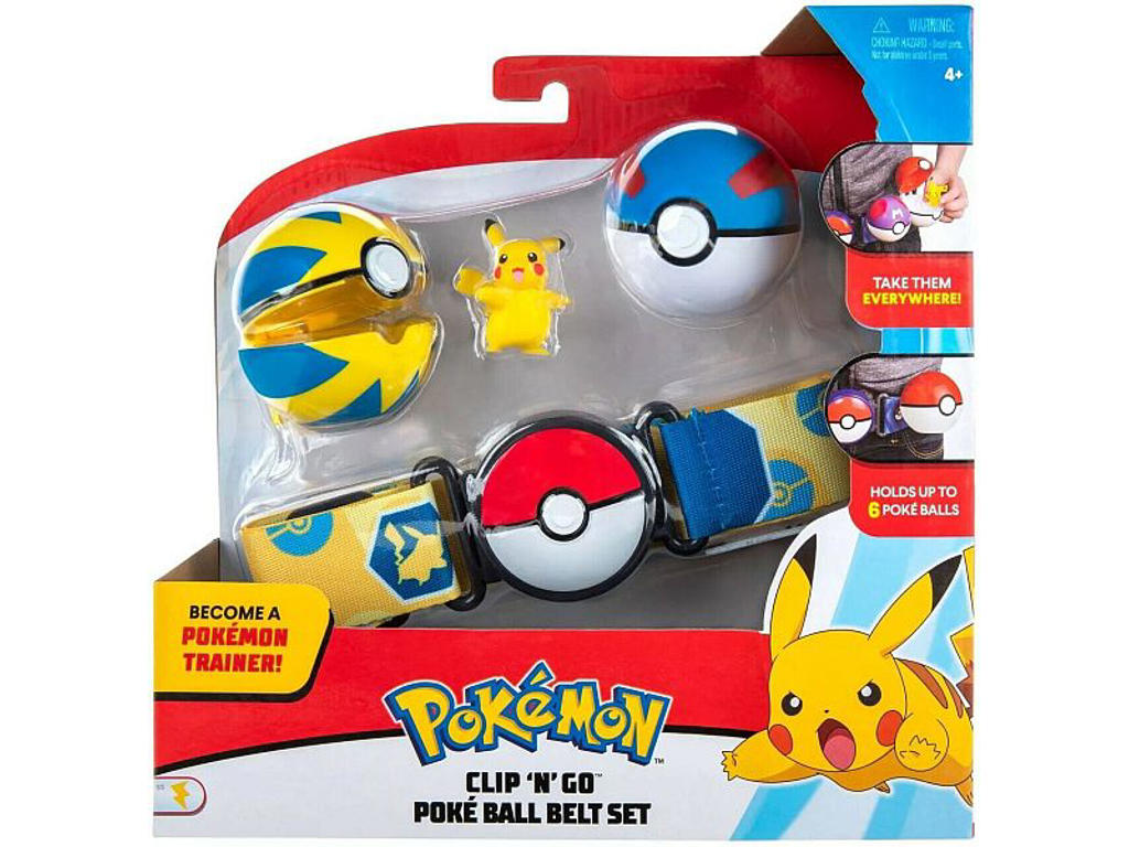 Pokémon Clip & Go bælte sæt - Pikachu