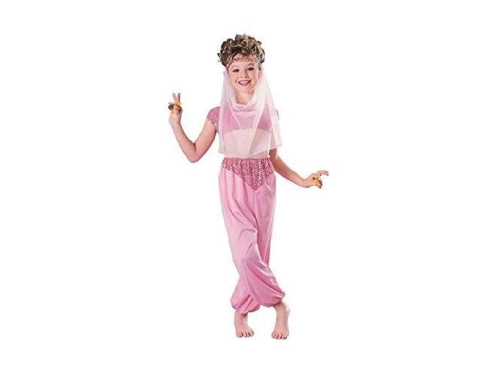 Lyserød mavedanser kostume 3-4 år