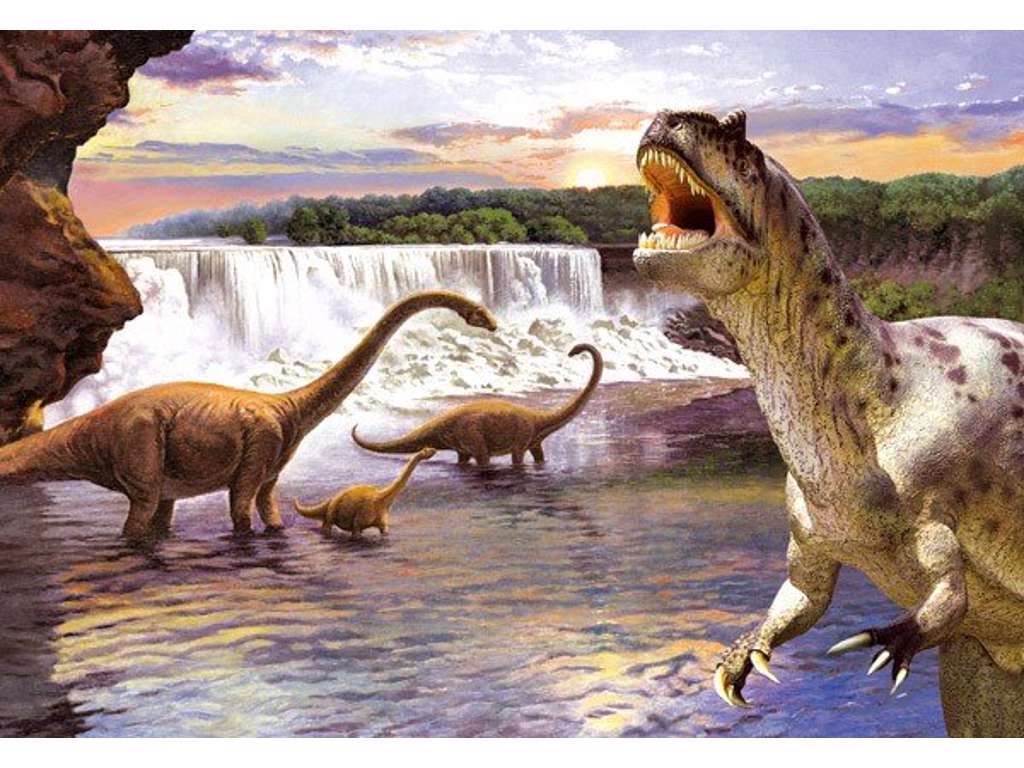 Diplodocus puslespil på 260 brikker fra Castorland