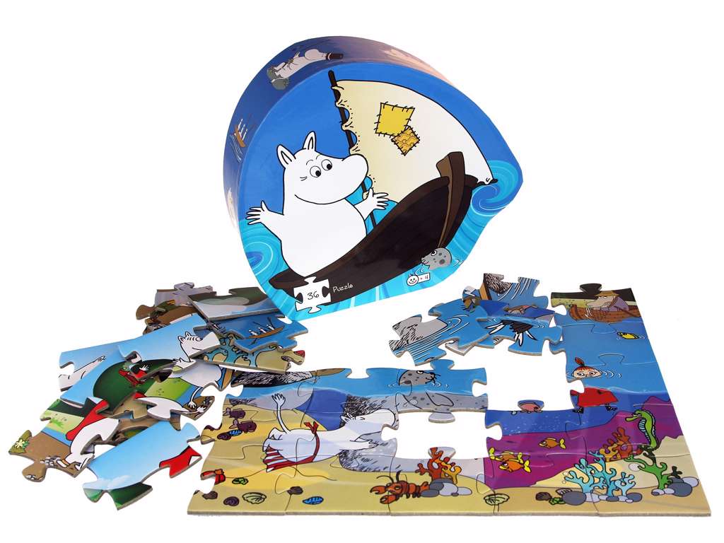 Puslespil med Mumitrolden og havet på 24 brikker - Mumitroldene