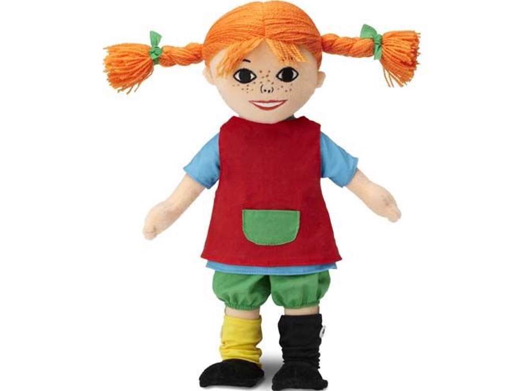 Pippi Langstrømpe bamse på 30 cm