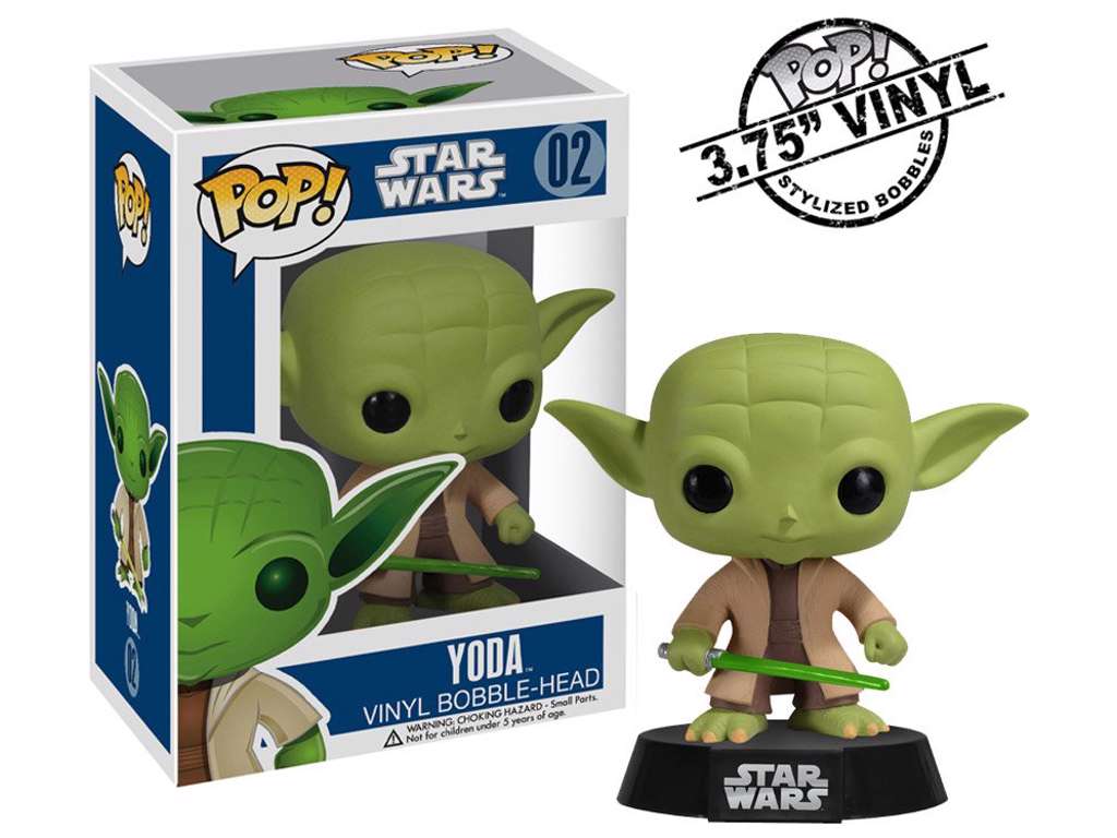 Star Wars POP! vinyl bobble-head af Yoda på 10 cm