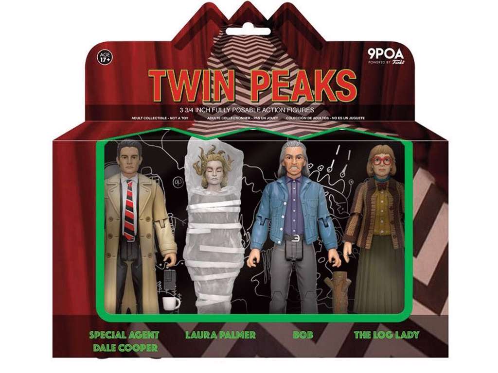 Twin Peaks 4 pak action figurer på 10 cm
