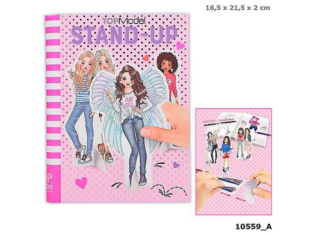 Top Model stand-up designbog