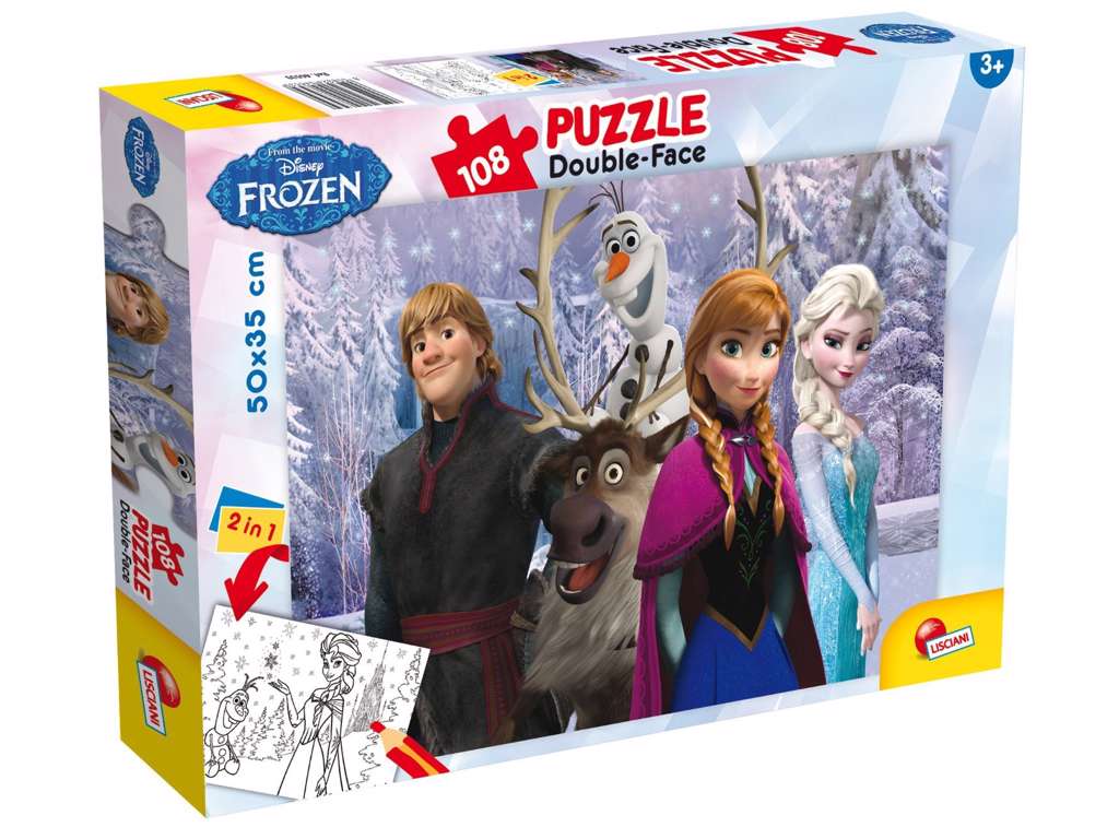 Frozen puslespil med 108 brikker