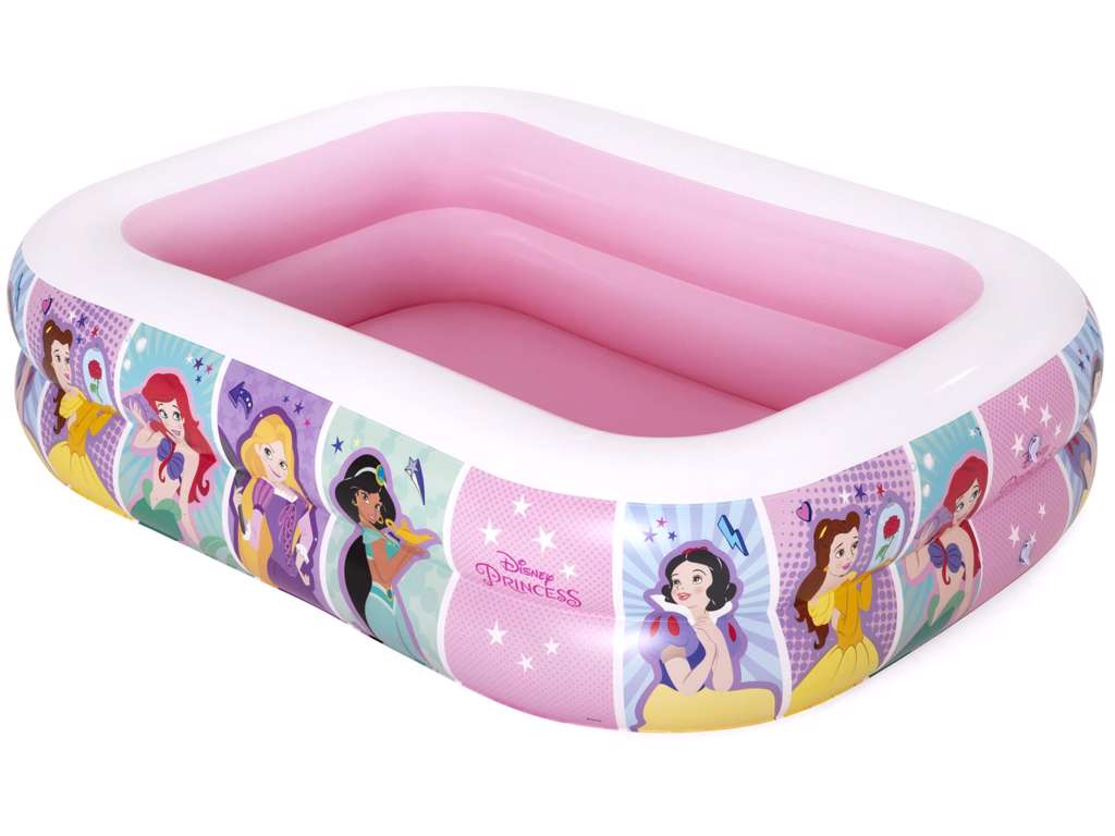 Prinsesse oppusteligt badebassin firkantet 2.01m x 1.50m x 51cm