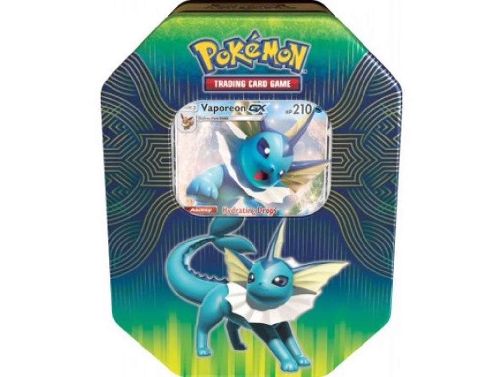Pokémon Vaporeon GX tin box