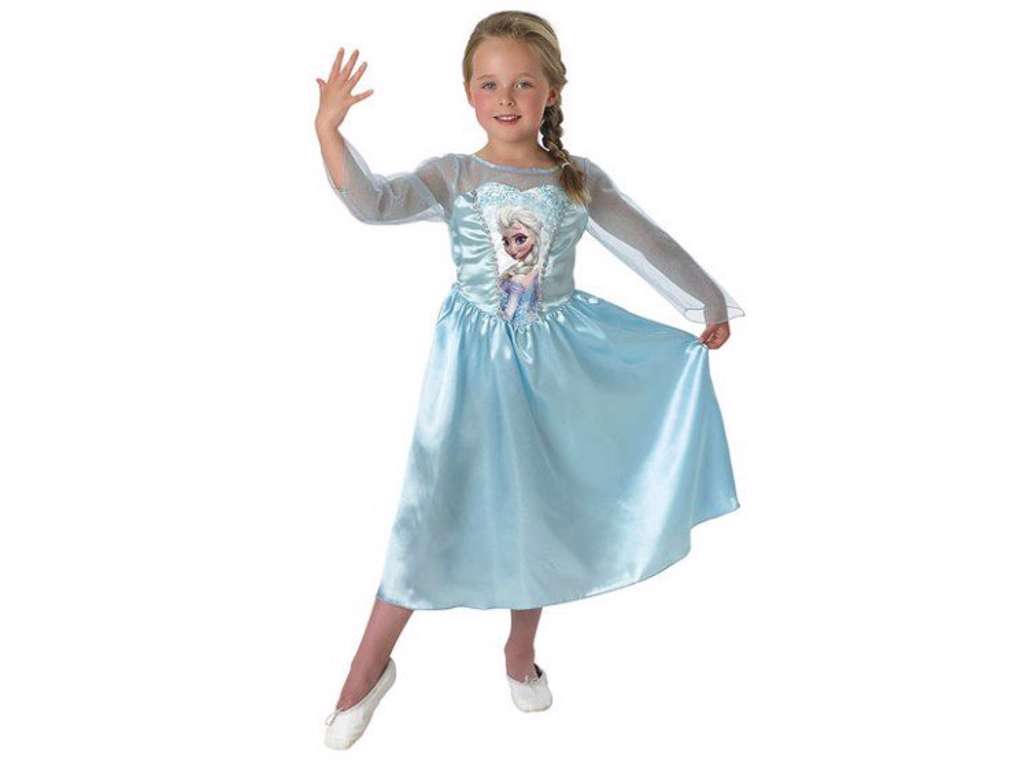 Disney Princess Elsa kostume 7-8 år fra Frost (Frozen)