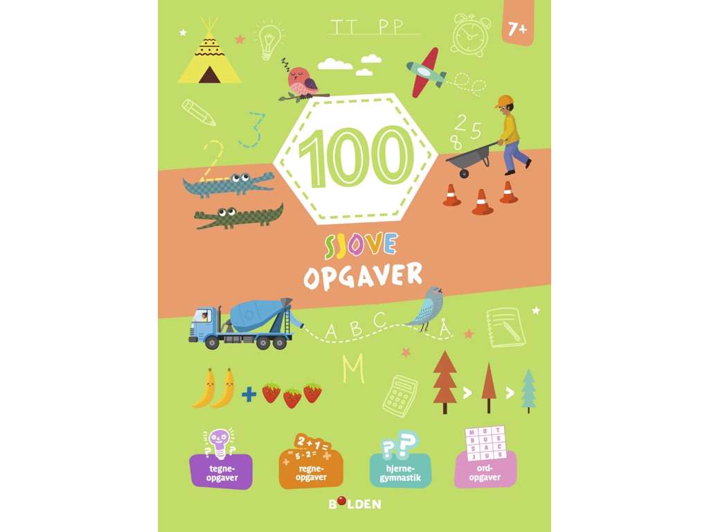100 sjove opgaver – fra 7 år - opgavebog