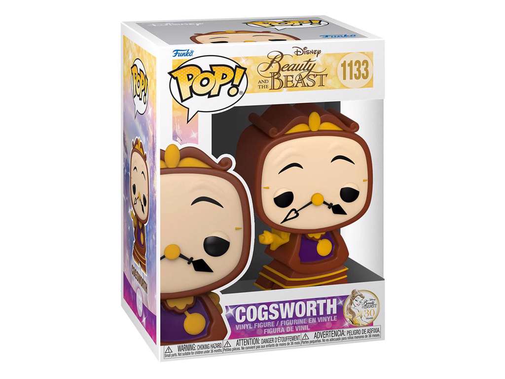 Beauty and the Beast POP! Movies Vinyl Figure Cogsworth 9 cm