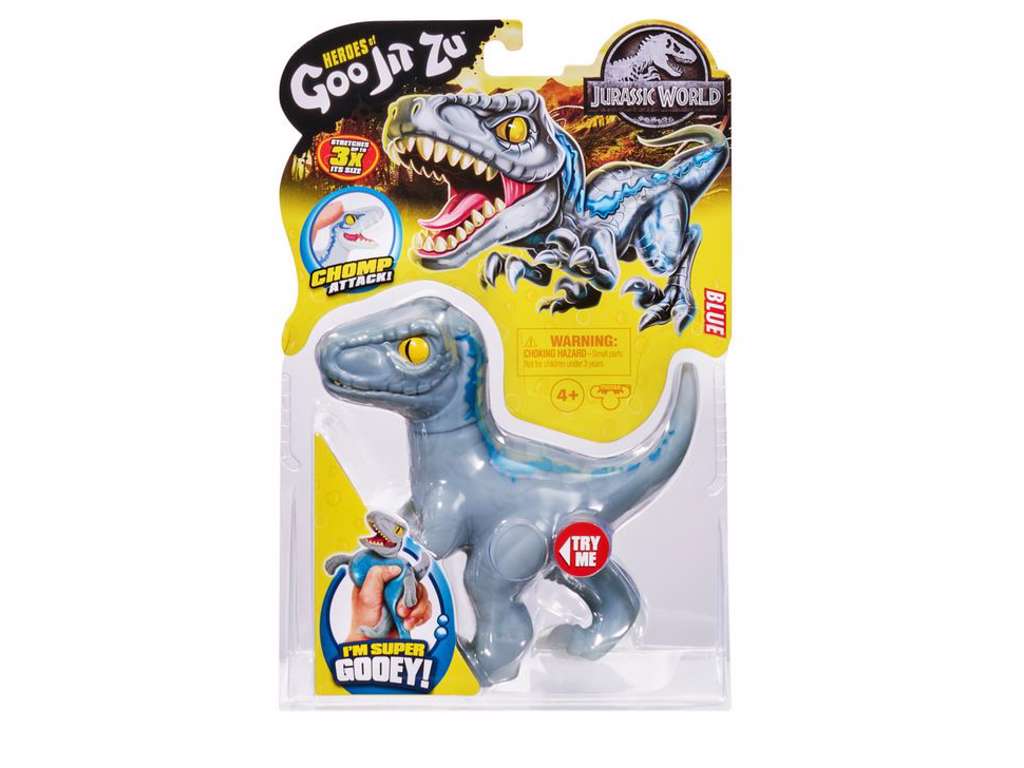 Blue Raptor figur fra Jurassic world Heroes of Goo jit zu - 15 cm