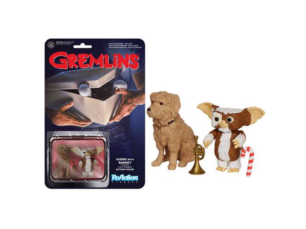 Gremlins "ReAction" action figur Gizmo og Barney 8 cm fra Funko