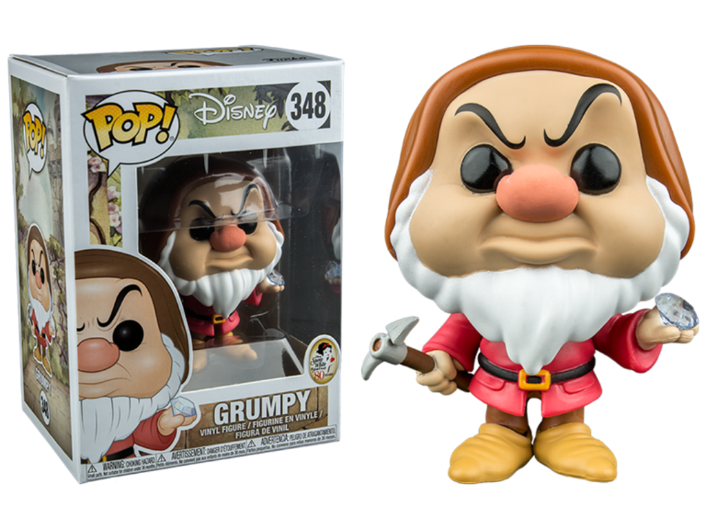 Snow White and the Seven Dwarfs POP! vinyl figur af Grumpy Diamond Pick på 9 cm - Exclusive